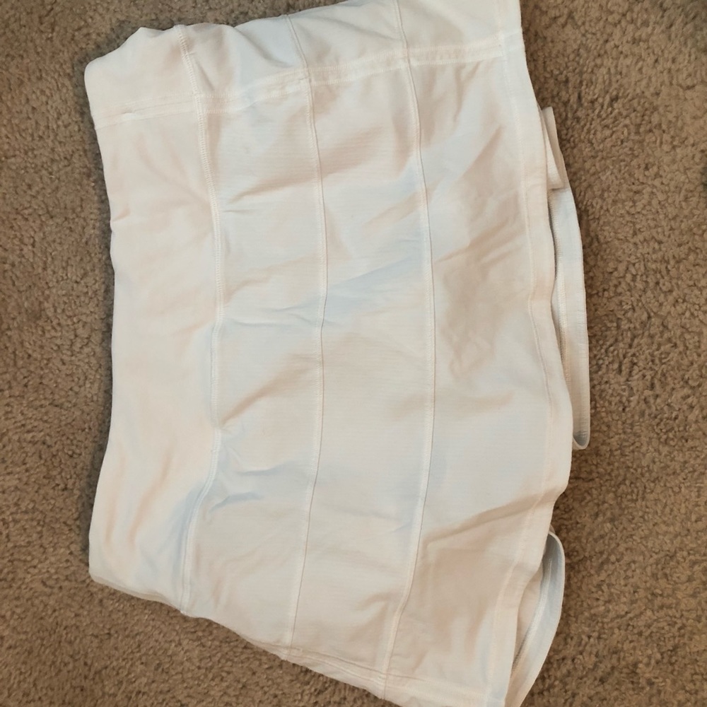 Lululemon white tennis skirt